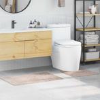 vidaXL Antislip Badmat Set 2 pcs Crème PP, Huis en Inrichting, Verzenden, Nieuw