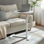 Bijzettafel Klirg in hoogte verstelbaar 68x36x66-92 cm wit m, Huis en Inrichting, Tafels | Bijzettafels, Verzenden, Nieuw