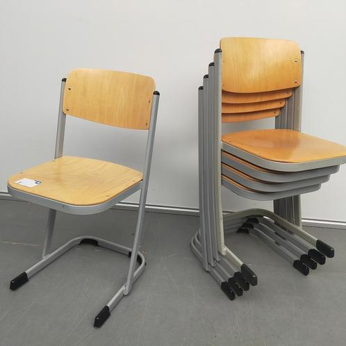 VS houten schoolstoel  - beuken kleur (alleen per set), Huis en Inrichting, Stoelen, Ophalen of Verzenden