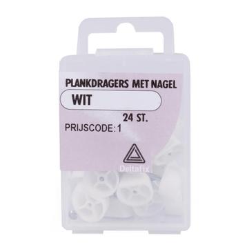 Deltafix Plankdragers met nagels - wit - 24 stuks - eenvo... beschikbaar voor biedingen