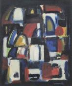 Joop Kropff (1892-1979) - Abstracte compositie, Antiek en Kunst, Kunst | Schilderijen | Klassiek