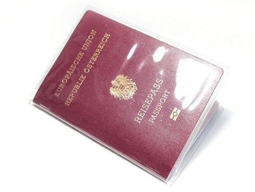Transparant Paspoorthoesje / Paspoort Etui -type Basic, Zakelijke goederen, Kantoor en Winkelinrichting | Winkel en Inventaris