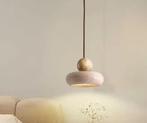 Vintage Hanglamp Gele Agaatsteen – Sfeerverlichting Woonkame, Huis en Inrichting, Lampen | Hanglampen, Verzenden, Nieuw