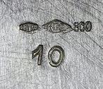 Art Deco - Koffieservies (4) - .800 zilver, Antiek en Kunst, Antiek | Goud en Zilver