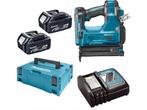 Makita DBN500RTJ 18V Li-Ion Accu brad tacker set (2x 5.0Ah, Verzenden, Zo goed als nieuw