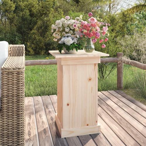 vidaXL Bloemenstandaard 40x40x60 cm massief grenenhout, Tuin en Terras, Overige Tuin en Terras, Nieuw, Verzenden