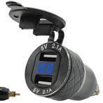 ProRide USB Lader Motor met Voltmeter - Din Hella - 2.4A -, Doe-het-zelf en Verbouw, Elektra en Kabels, Verzenden, Nieuw