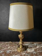 Tafellamp - Hout - Gouden houten lamp