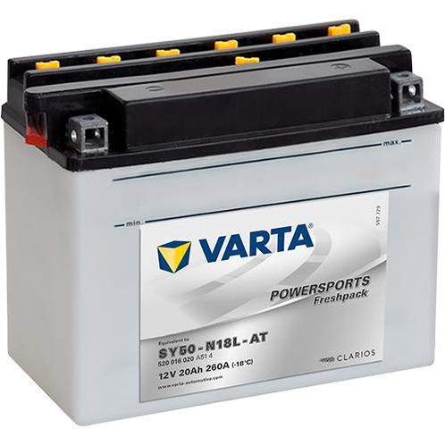 Varta Powersports Freshpack SY50-N18L-AT accu | 520 016 020, Auto-onderdelen, Accu's en Toebehoren, Ophalen of Verzenden