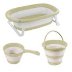 Dolu Eco Groen 3-delige Opvouwbare Badset 7272, Kinderen en Baby's, Verzenden, Nieuw