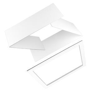 Ubbink afwerkrand Plano 400mm - wit, Doe-het-zelf en Verbouw, Glas en Ramen, Nieuw, Verzenden