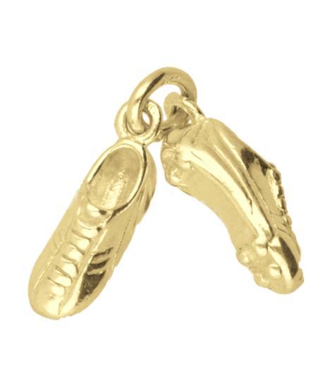 Gouden Voetbalschoenen ketting hanger, Sieraden, Tassen en Uiterlijk, Kettinghangers, Verzenden