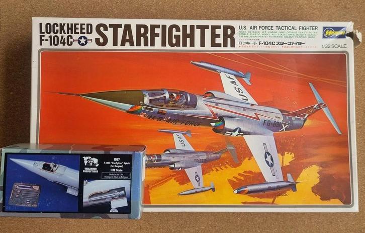 Hasegawa 08112 F-104C Starfighter 1:32 + Verlinden upgrade, Hobby en Vrije tijd, Modelbouw | Vliegtuigen en Helikopters, Hasegawa