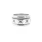 Zilveren robuuste heren ring | Good Times (zilveren ring), Sieraden, Tassen en Uiterlijk, Ringen, Gebruikt, Overige kleuren, 20 of groter