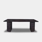 Tafel Boomstam Eikenhout  Half Rond  240x100, Nieuw