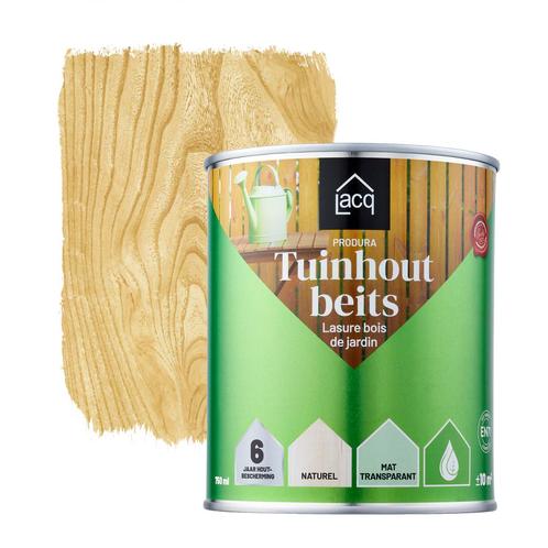 Lacq Tuinhoutbeits Naturel 0.75L, Doe-het-zelf en Verbouw, Verf, Beits en Lak, Beits, Nieuw, Minder dan 5 liter, Verzenden