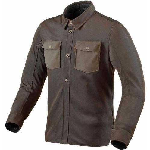 REVIT! Overshirt Tracer Air 2 Jas Bruin, Motoren, Kleding | Motorkleding, Heren, Nieuw met kaartje, Jas | textiel, Verzenden