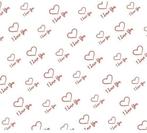 Cellofaan bloemenfolie rood I LOVE YOU 80 cm x 100 m, Ophalen of Verzenden, Nieuw