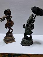 Figuur - Krishna Ganesha (2) - Verguld messing