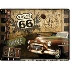 Route 66 reclamebord Eat&Drive, Verzamelen, Verzenden, Nieuw