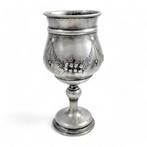 Huge Britannia Metal chalice goblet trophy cup embossed with