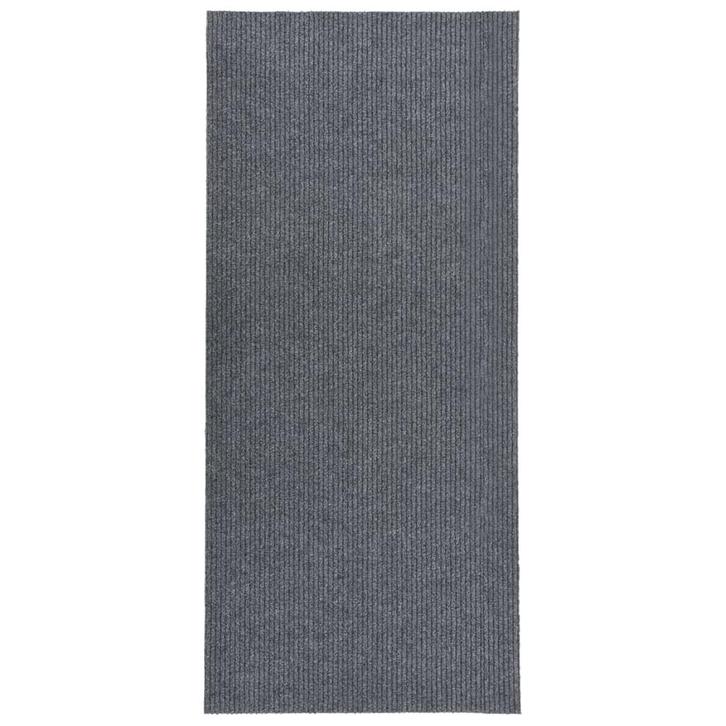 vidaXL Droogloopmat 100x250 cm grijs, Huis en Inrichting, Stoffering | Tapijten en Kleden, Grijs, Nieuw, Verzenden