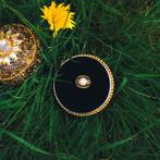 Gouden ring met parel, Gebruikt, Overige kleuren, Ophalen of Verzenden, 17 tot 18