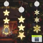 Kerstverlichting Raam Kerstbel, Sneeuwvlokken, Sterren -, Verzenden, Nieuw