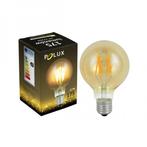 Retro Filament LED-lamp Bol Small E27 G80 4W 320Lm 2200K Vin, Led-lamp, Minder dan 30 watt, Soft of Flame, Nieuw