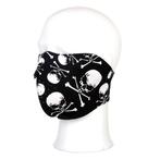 Masker doods hoofd doodskop skull and bones half schedel ..., Verzenden, Nieuw
