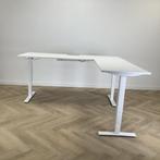 Kinnarps P-serie,  Elektrisch zit-sta hoekbureau, 200x200, Huis en Inrichting, Bureaus, Ophalen of Verzenden, Elektrisch, Gebruikt