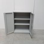 Stalen 2-deurs kast grijs - 100x80x40 cm, Huis en Inrichting, Kasten | Overige, Ophalen of Verzenden, Nieuw