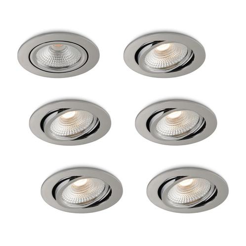 Ledisons LED-inbouwspot Vivaro chroom 5W dimbaar, Huis en Inrichting, Lampen | Spots