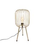 Moderne tafellamp tripod messing - Wire, Nieuw, Overige materialen, Modern, 50 tot 75 cm