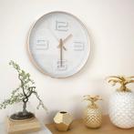 vidaXL Wandklok koper-look 30 cm, Huis en Inrichting, Woonaccessoires | Klokken, Verzenden, Nieuw