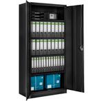 Archiefkast Blain met 5 planken 40x80x180cm - zwart, Huis en Inrichting, Kasten | Roldeurkasten en Archiefkasten, Verzenden, Nieuw