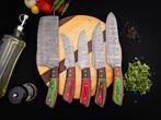 Keukenmes - Multi Pakka hout en mes 15N20 & 1095 gevouwen