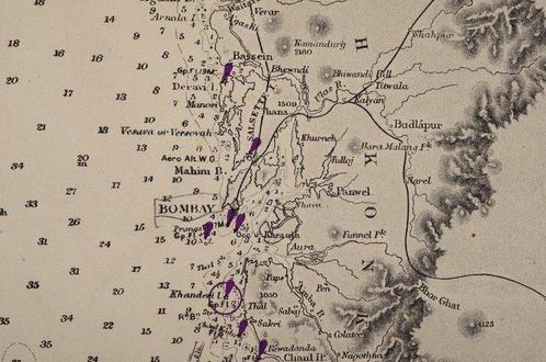 10 Nautical, Maritime charts - Indische Oceaan, India,, Boeken, Atlassen en Landkaarten