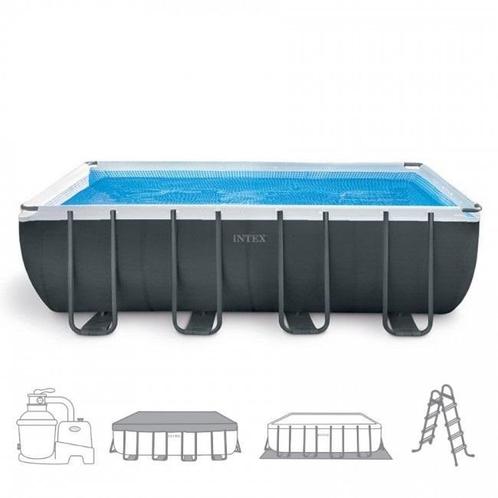 Intex XTR zwembad opzetbad 549x274x275 met zandfilterpomp, Tuin en Terras, Zwembaden, 400 cm of meer, Rechthoekig, Nieuw, Opzetzwembad