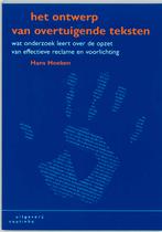 Het ontwerp van overtuigende teksten druk 1 9789062830886, Verzenden, Zo goed als nieuw