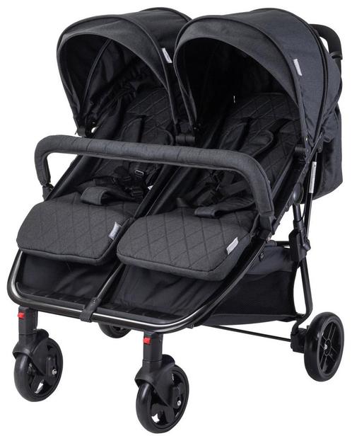 Lorelli Duo Black Duowagen incl. Luiertas 1002154-2305, Kinderen en Baby's, Buggy's, Nieuw, Verzenden