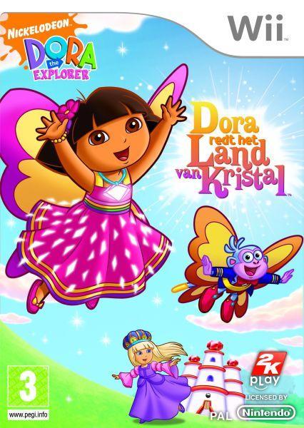 Dora Saves the Crystal Kingdom-Standaard (Wii) Gebruikt, Spelcomputers en Games, Games | Nintendo Wii, Zo goed als nieuw, Ophalen of Verzenden