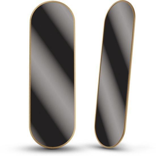 2dekans | Mirlux Ovaal Spiegel - Passpiegel - Hangend met, Huis en Inrichting, Lampen | Wandlampen, Zo goed als nieuw, Ophalen of Verzenden