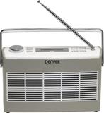Denver DAB-37Grey, DAB+/FM radio met klok functie, Grijs, Verzenden, Nieuw