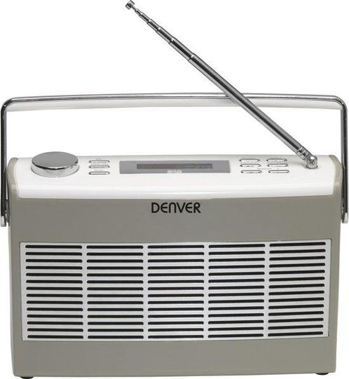 Denver DAB-37Grey, DAB+/FM radio met klok functie, Grijs, Audio, Tv en Foto, Mp3-spelers | Overige merken, Verzenden
