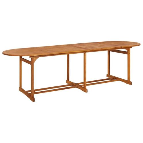 vidaXL Tuintafel 280x90x75 cm massief acaciahout, Tuin en Terras, Tuintafels, Nieuw, Hout, Verzenden