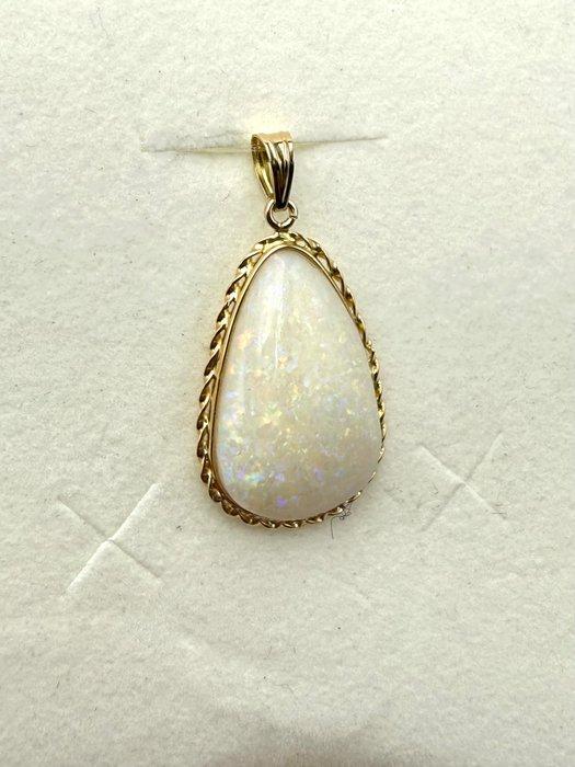 Hanger - 18 karaat Geel goud - 2.90ct. tw. Opaal, Sieraden, Tassen en Uiterlijk, Antieke sieraden