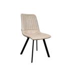 MX Sofa Eetkamerstoel Pluto | Sand | Microvezel stof, Huis en Inrichting, Stoelen, Ophalen, Nieuw, Industrieel