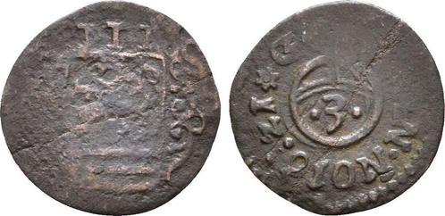 Kipper 3 Pfennig Loha Luttenberg 1621 Braunschweig Wolfen..., Postzegels en Munten, Munten | Europa | Niet-Euromunten, Verzenden