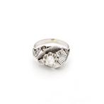 Ring - 18 karaat Witgoud - Diamant, Nieuw
